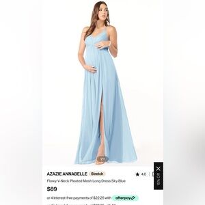 Sky Blue maternity bridesmaids dress